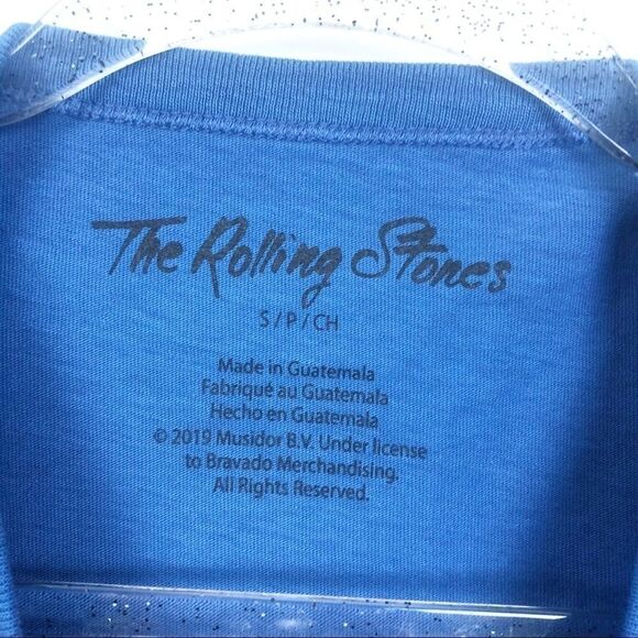 THE ROLLING STONES | Blue American Flag Themed Tee NEW Women’s Size Small - Picture 4 of 9